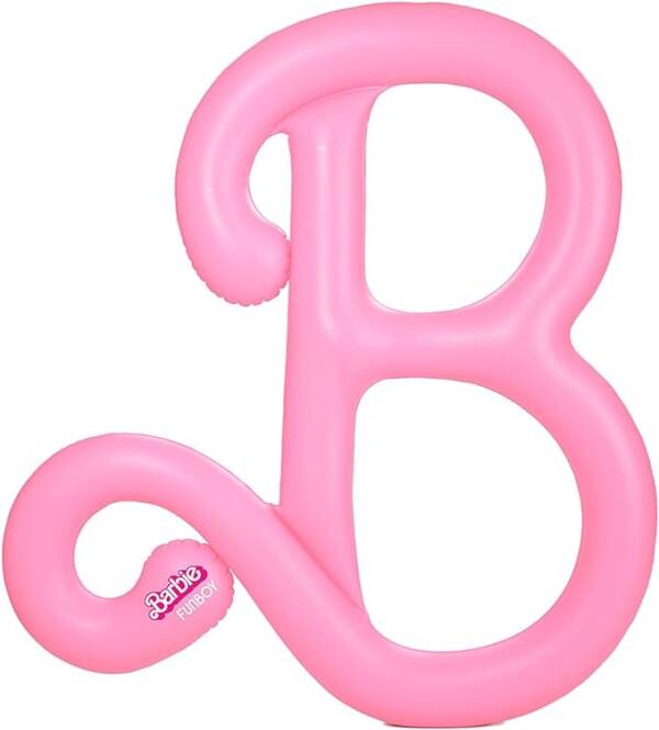 A pink balloon letter b is shown.