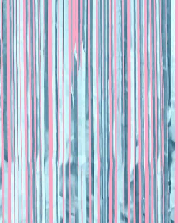 A Pink And Blue Striped Background With Some White Lines