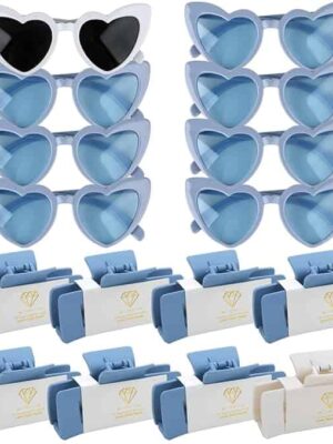 A bunch of sunglasses that are in the shape of hearts