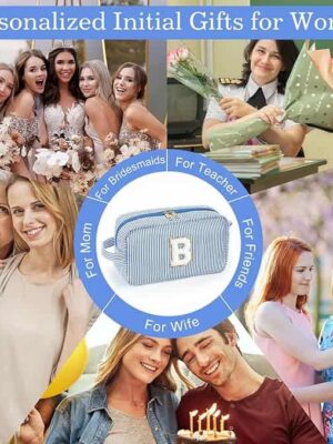 91jdqxaplGL._AC_SX679_.jpg A collage of photos with the words personalized initial gifts for women.