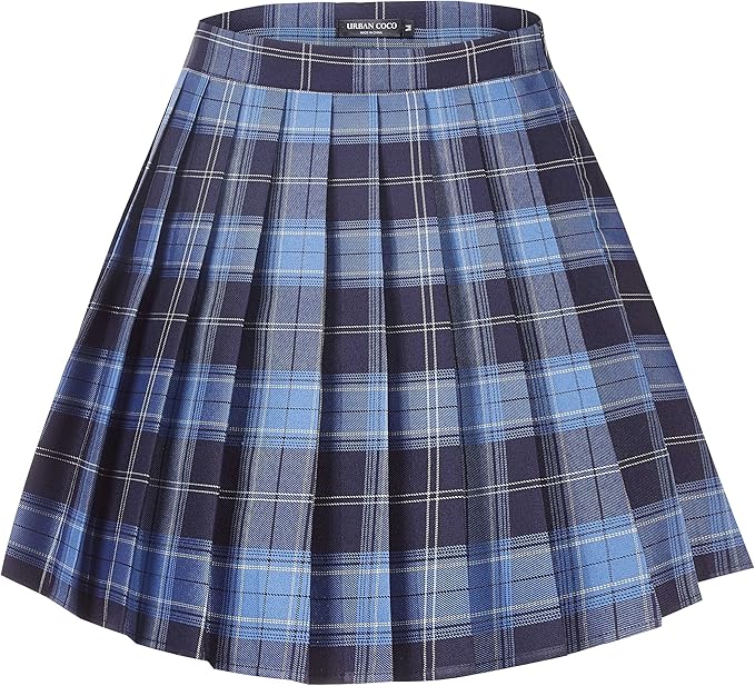 Blue Plaid Skirt