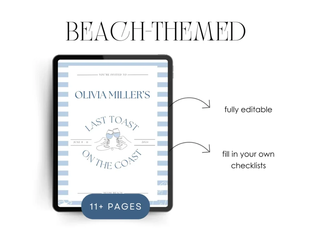 A tablet with the cover of beach-themed book.