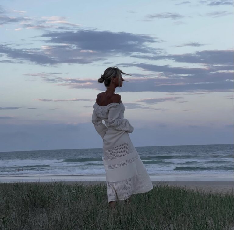 How To Throw A Cloud 9 Theme Bachelorette Party 23 Girl By The Beach At Sundown | Babes Engaged