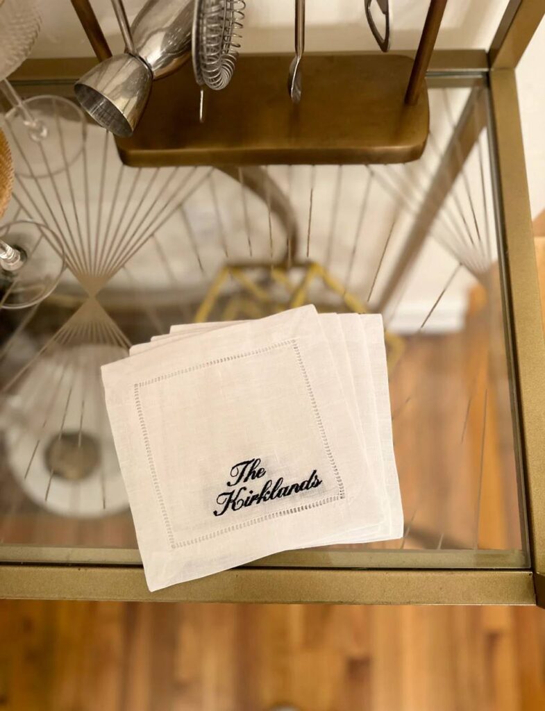 Custom Cocktail Napkins - Babe Engaged