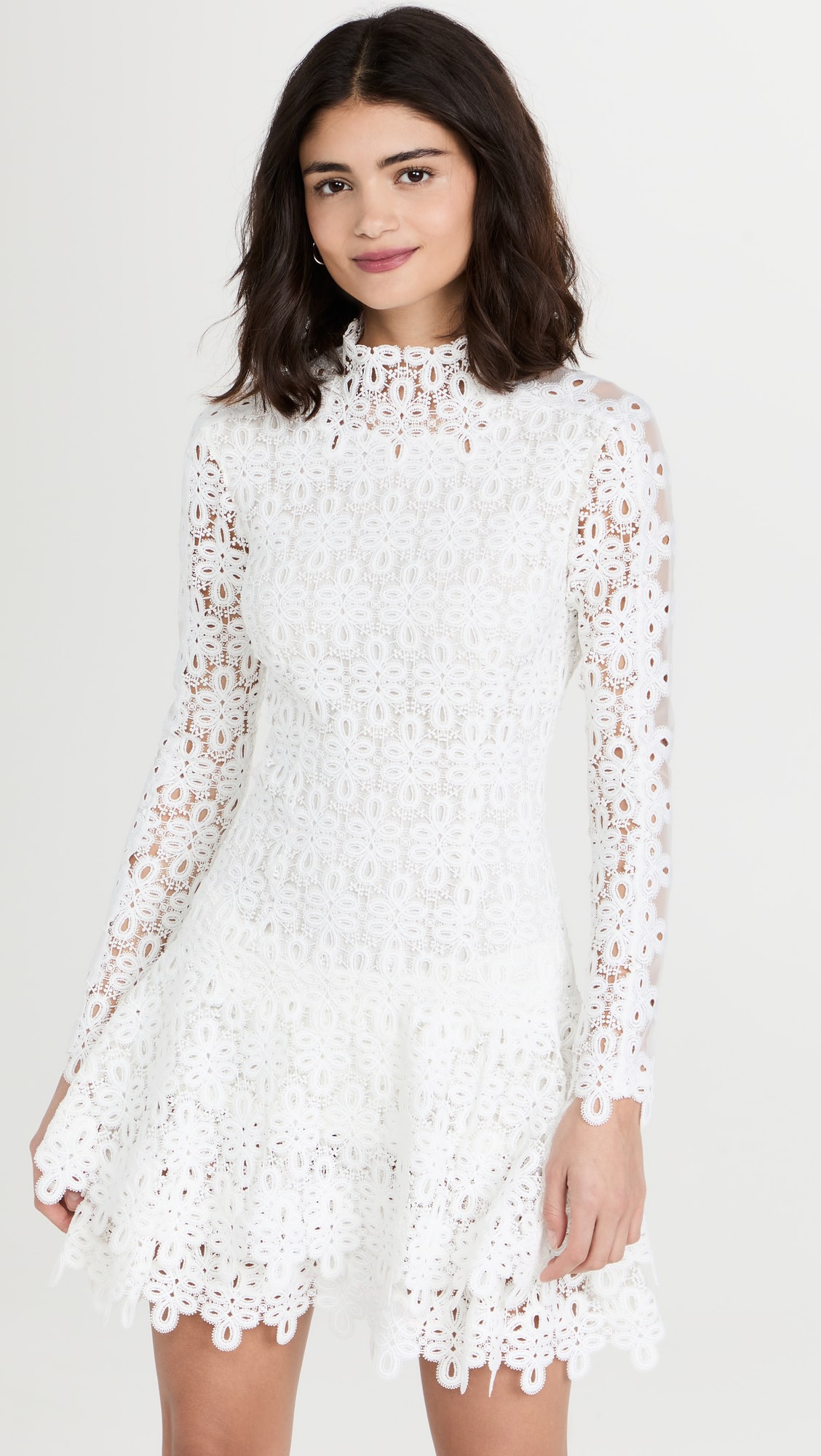 19 Of The Best Dresses For Engagement Photos  17 Short Lace Dress With Sleeves