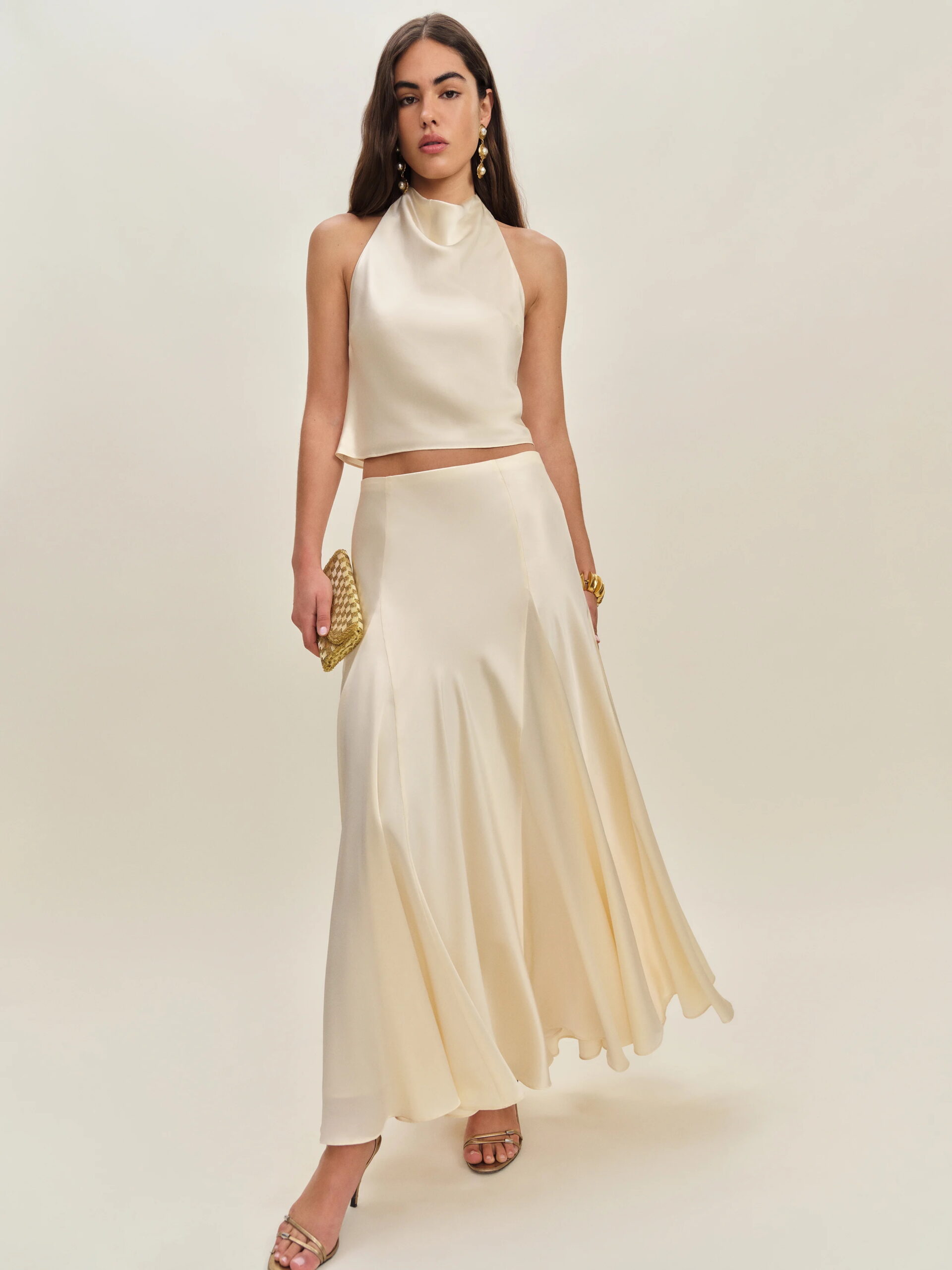 19 Of The Best Dresses For Engagement Photos  8 Sera Silk Two Piece Scaled - Babes Engaged